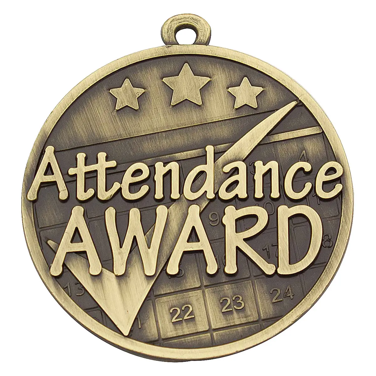 mw102g-gold Gold attendance watchword with metal construction