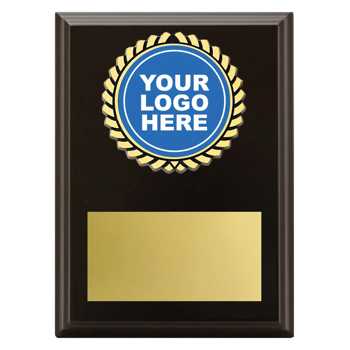 pl02a-black Black aura plaque with timber construction