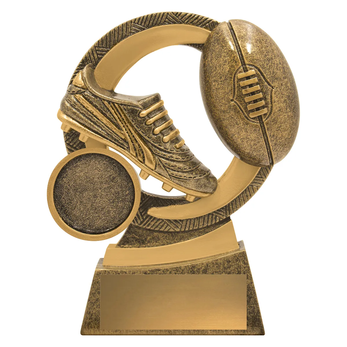 a3631a-gold Gold aussie rules mirage with resin construction