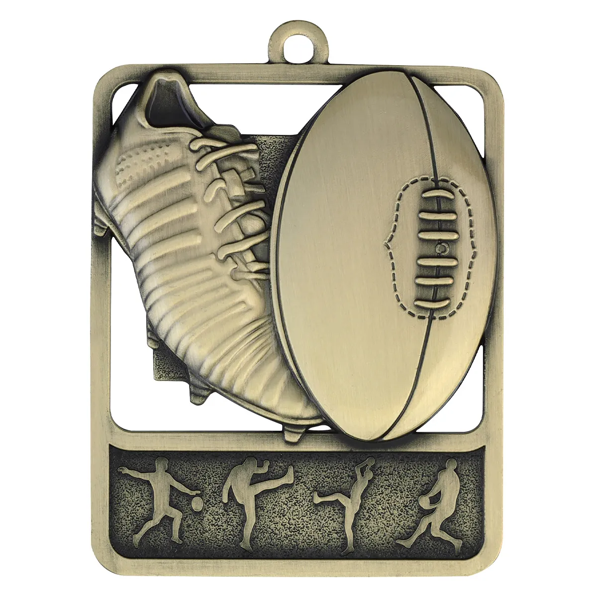 mr912g-gold Gold aussie rules rosetta with metal construction