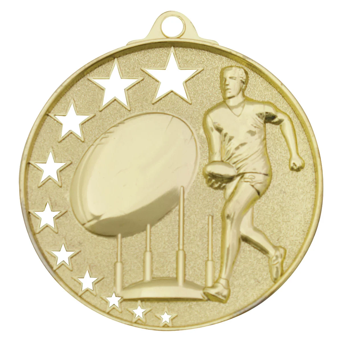 mh912g-gold Gold aussie rules stars with metal construction