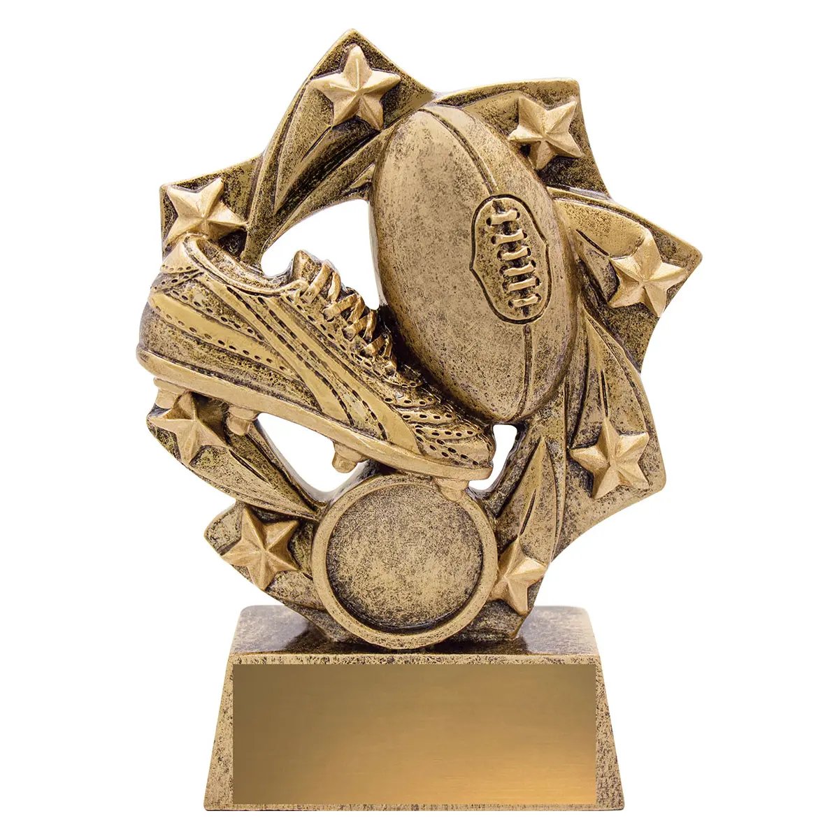 Gold aussie rules tracer with resin construction
