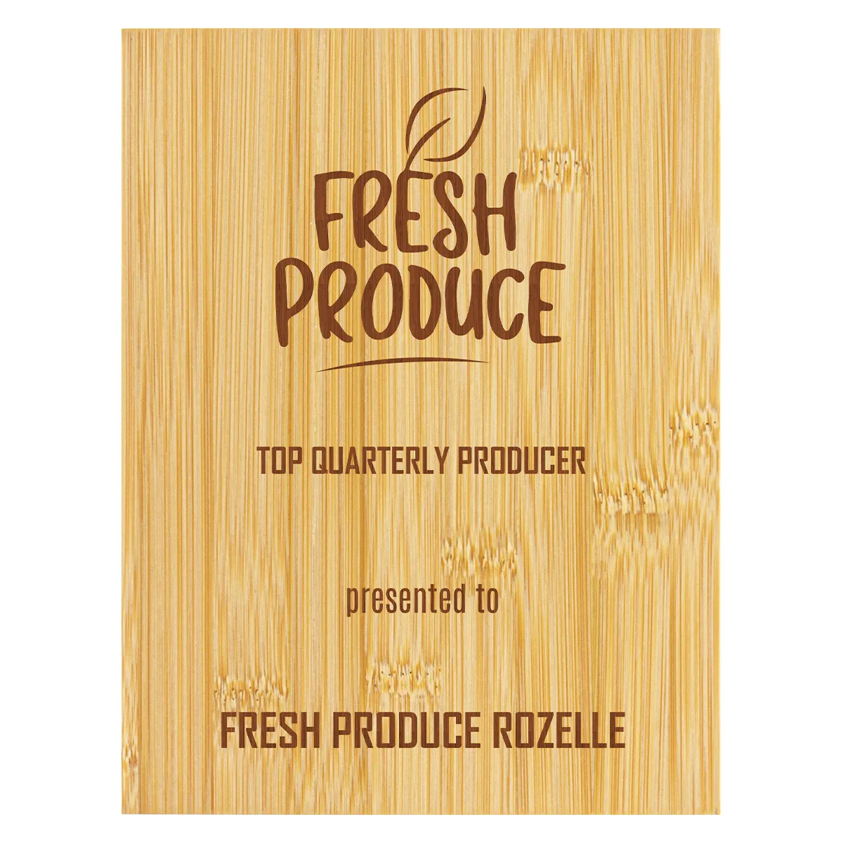 qs6 Bamboo plaque with bamboo construction
