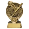 Gold baseball panorama with resin construction