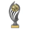 -gold Silver / gold baseball / softball husky with plastic / metal / marble construction