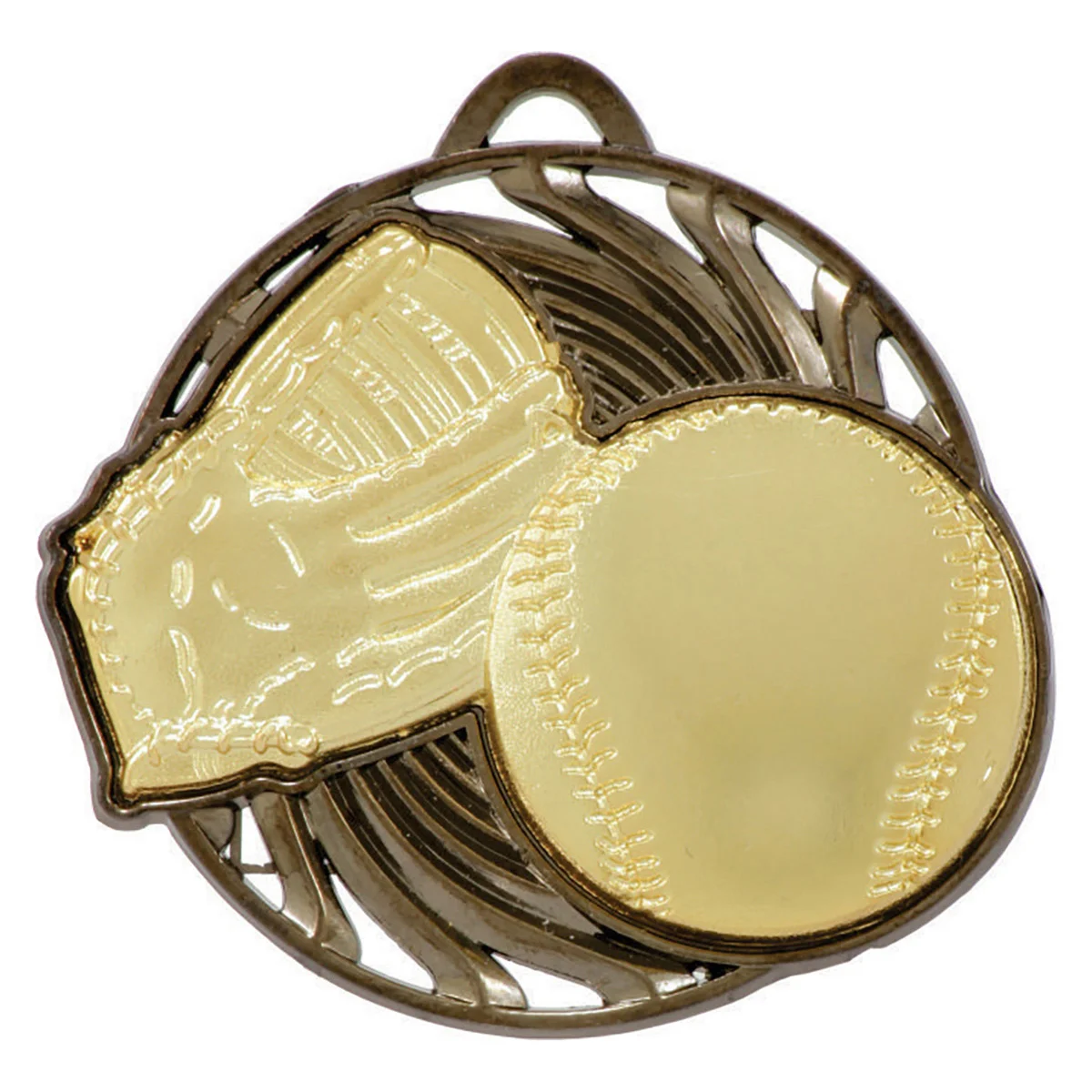 mv903g-gold Gold baseball vortex with metal construction
