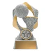 -gold Silver / gold basketball hype with resin construction