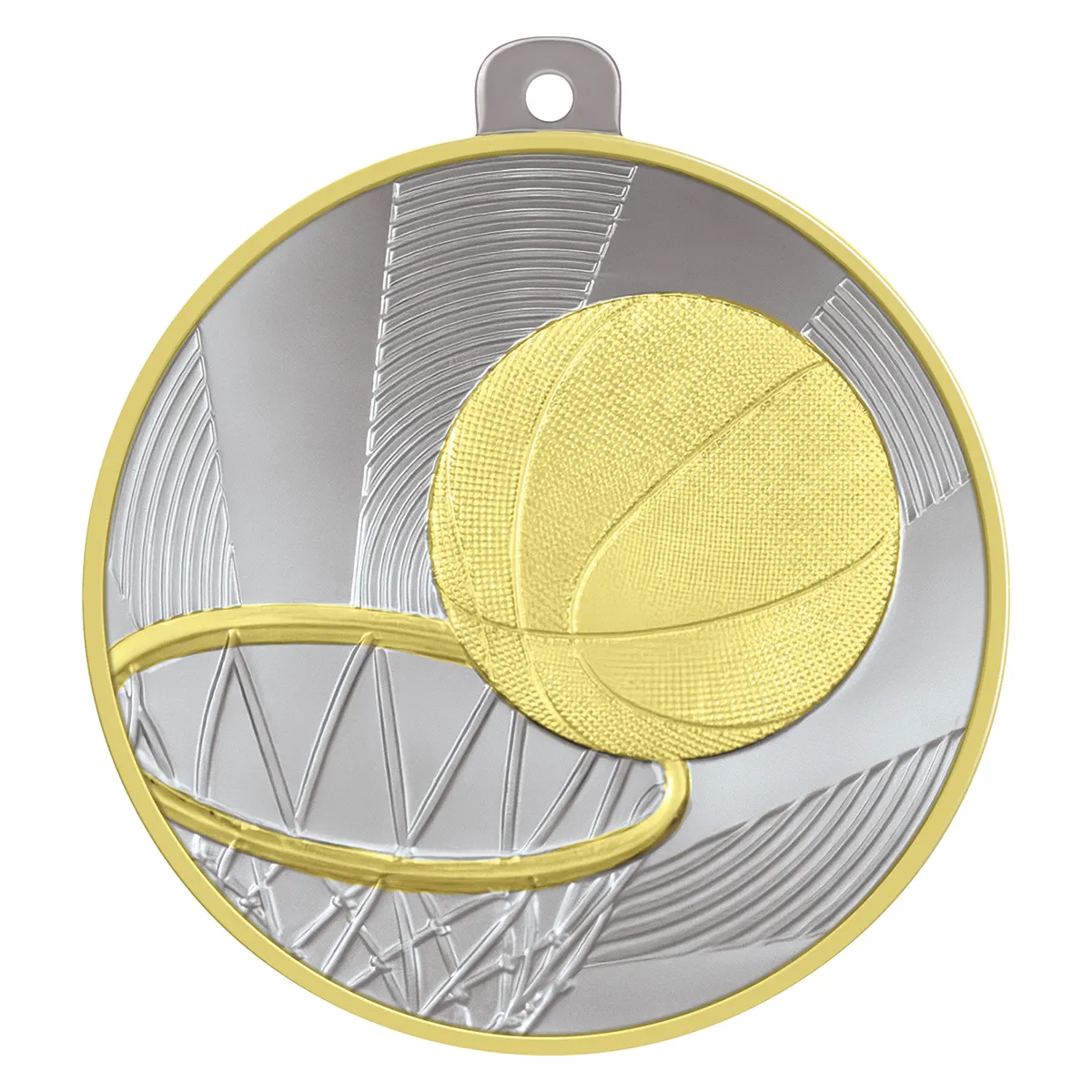 -gold Silver / gold basketball lumina with metal construction
