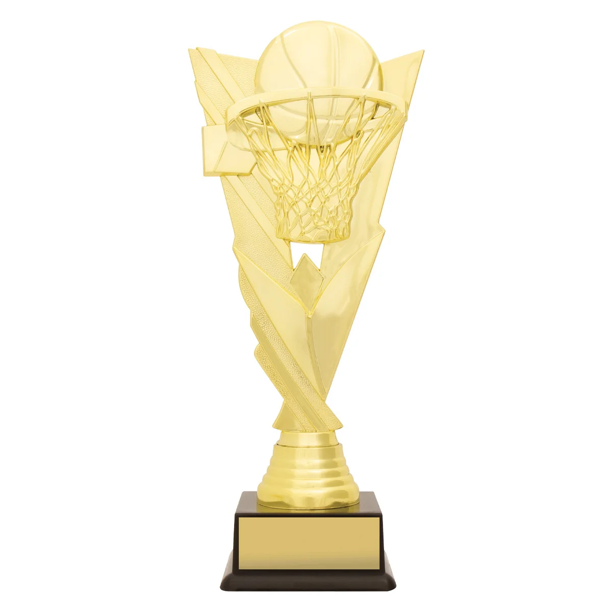 Gold basketball marvel with plastic construction