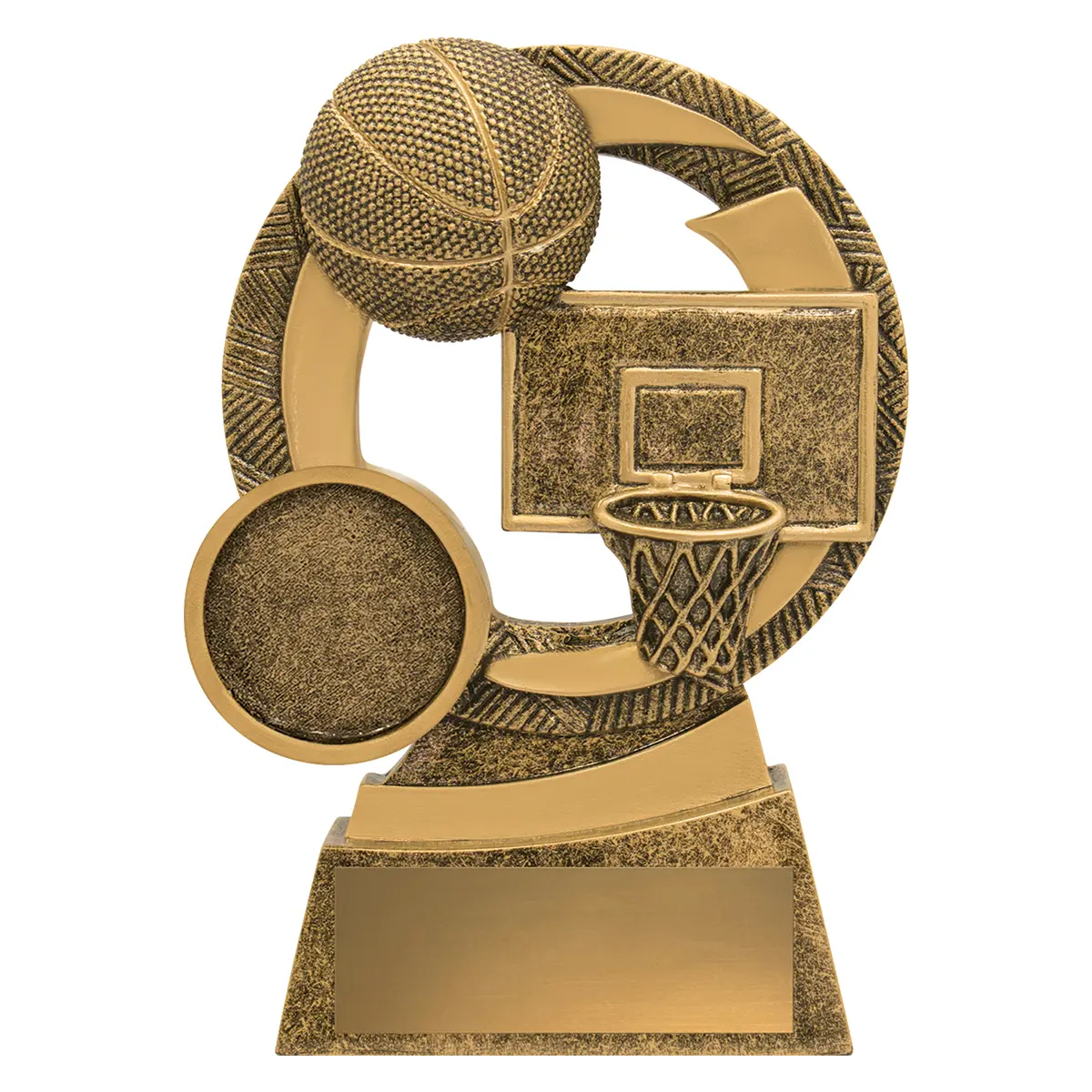 a3634a-gold Gold basketball mirage with resin construction