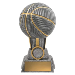 Silver basketball salvo with resin construction