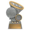 a3234a-silver Silver basketball talisman with resin construction
