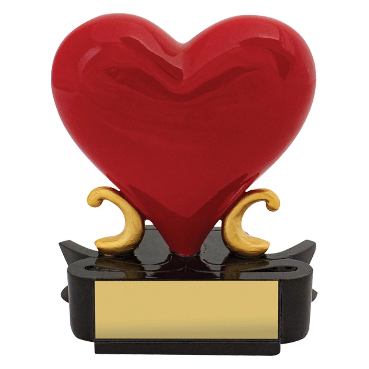 12503-red Red beating heart with resin construction