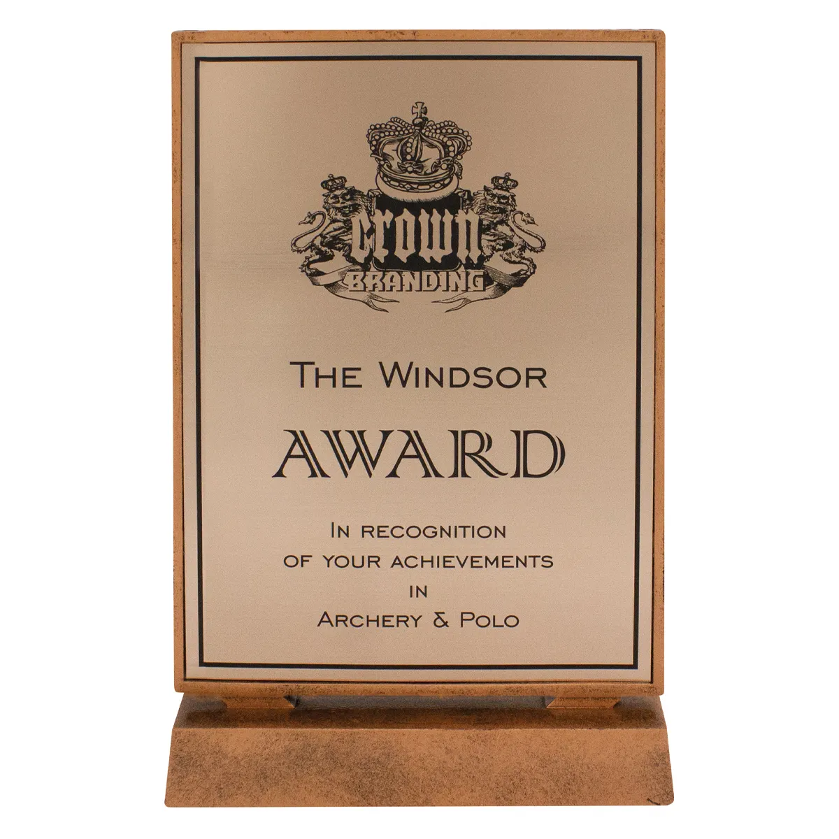 13403-bronze Bronze billboard bronze xtra plaque with resin construction