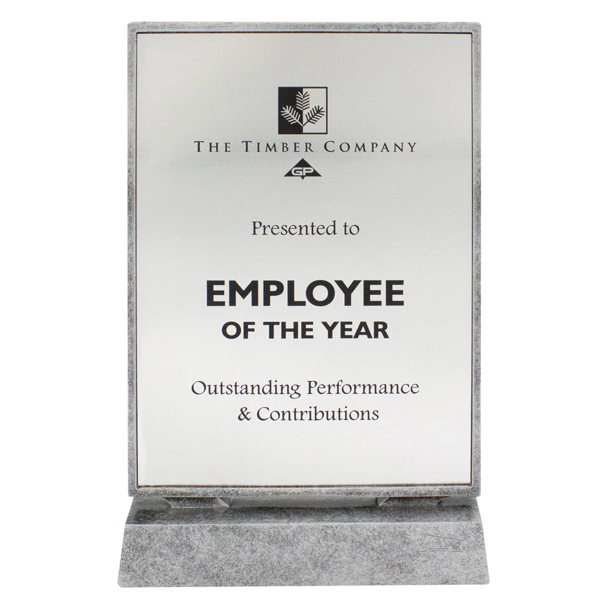 13402-silver Silver billboard silver xtra plaque with resin construction