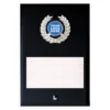 ga07a-black Black black glass plaque with glass construction
