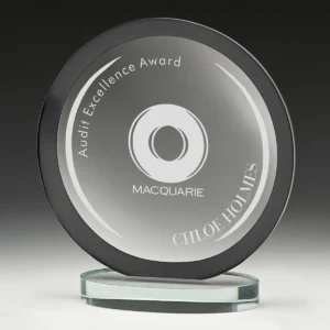 Black black oracle glass with glass construction