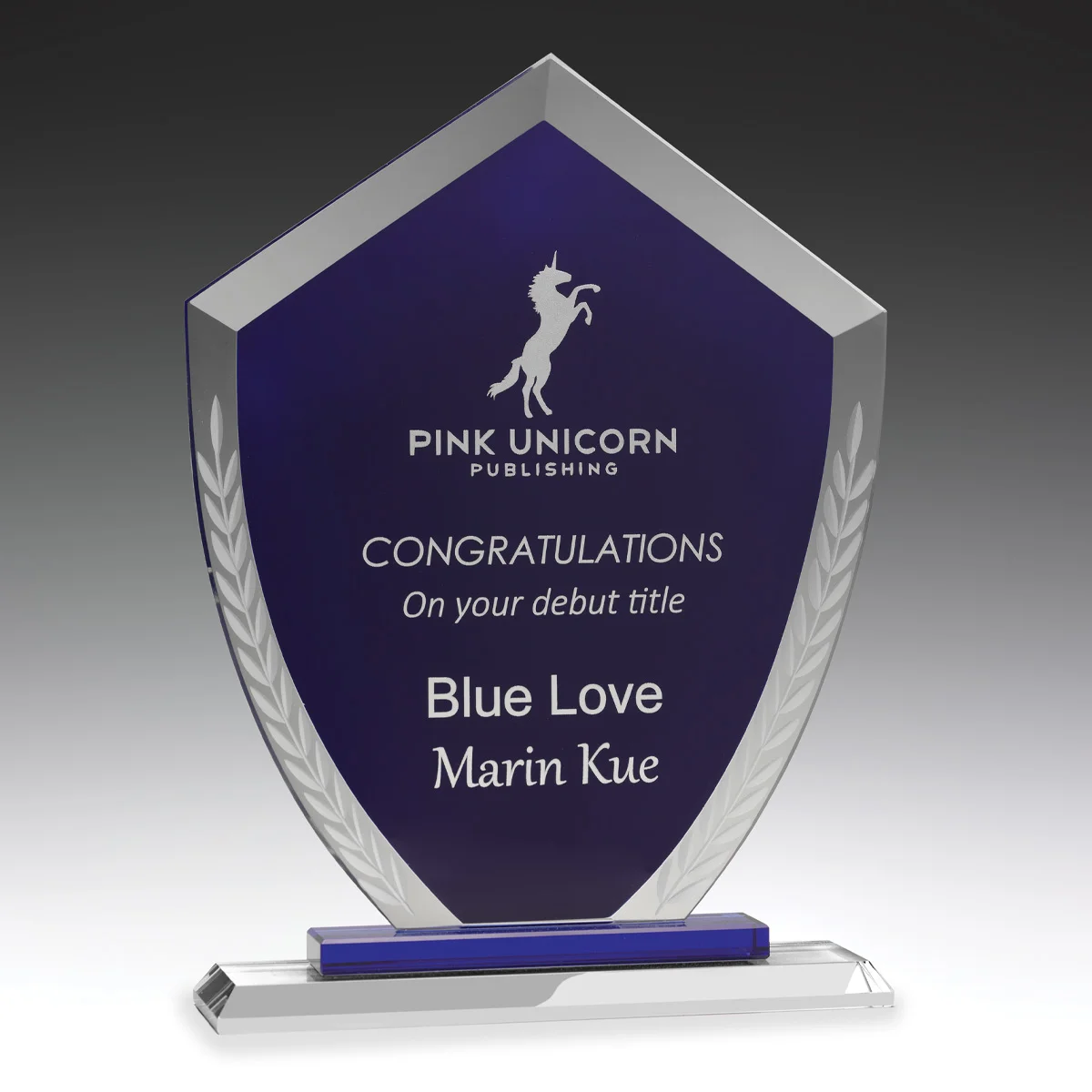 Blue blue charter with glass construction