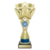 Blue blue kudos cup with plastic / marble construction