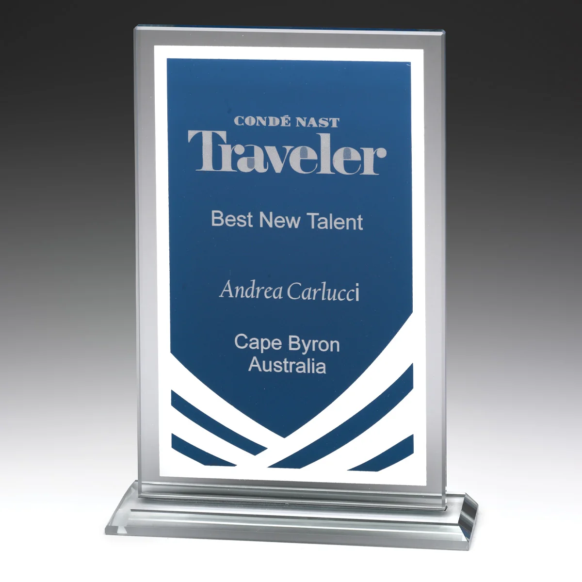 w423a-blue-grey-bg Blue blue marvel award with glass construction
