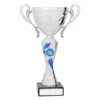 cup171b-blue Blue blue trident with plastic / metal / marble construction