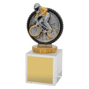 Silver bmx budget crystal with crystal construction