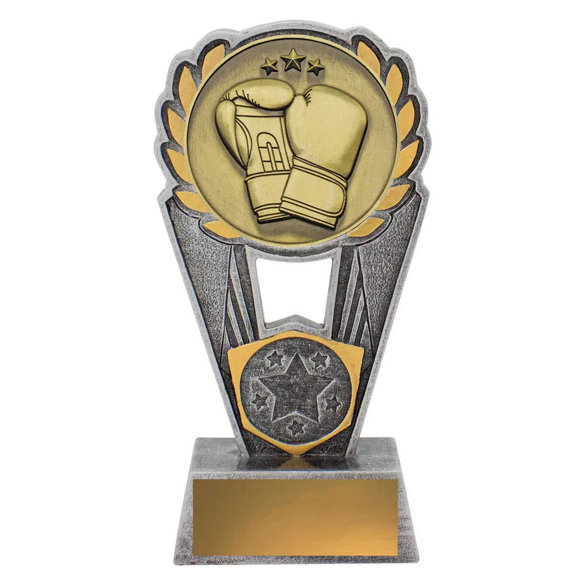 -gold Silver / gold boxing polaris with resin / metal construction