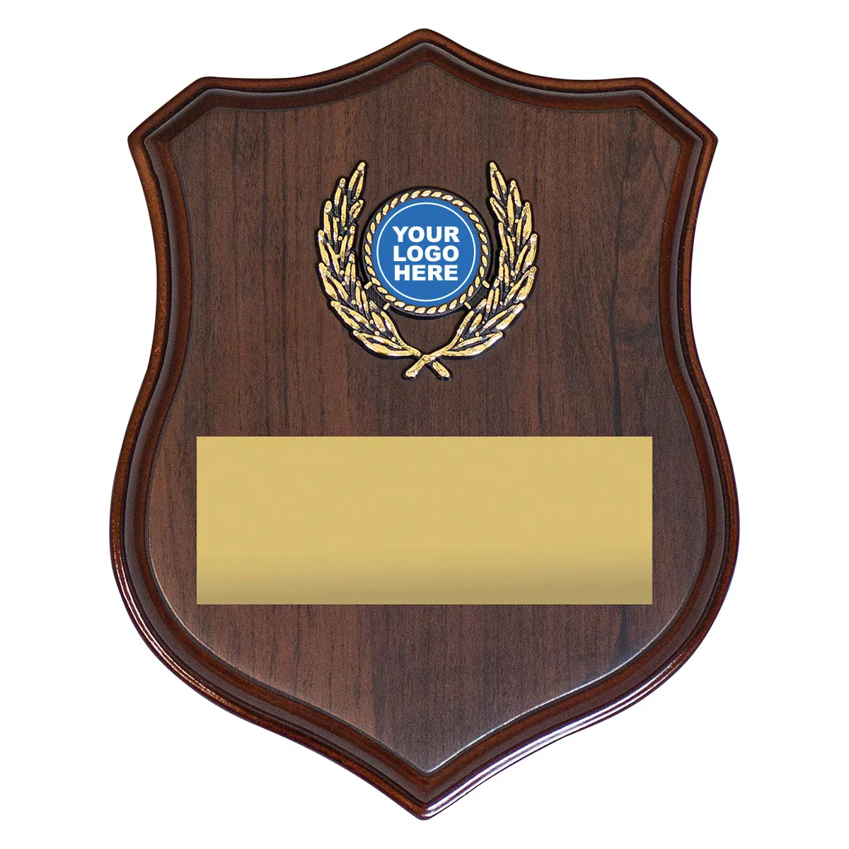 sh08a-walnut Walnut braeburn shield with timber construction