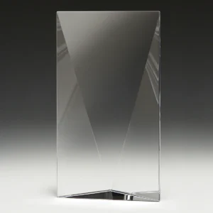 Capstone award with crystal construction
