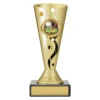 crv33a-gold Gold carnival cup - baseball with plastic / marble construction