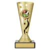 crv40a-gold Gold carnival cup - cricket with plastic / marble construction