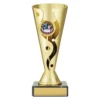 crv32b-gold Gold carnival cup - dance with plastic / marble construction