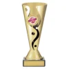 crv19c-gold Gold carnival cup - dance with plastic / marble construction