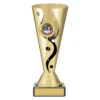 crv32c-gold Gold carnival cup - dance with plastic / marble construction