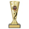 crv84a-gold Gold carnival cup - motorsport with plastic / marble construction
