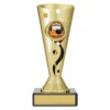 crv52a-gold Gold carnival cup - tenpin with plastic / marble construction