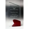 -red Clear / red celestial glass- arch with glass construction