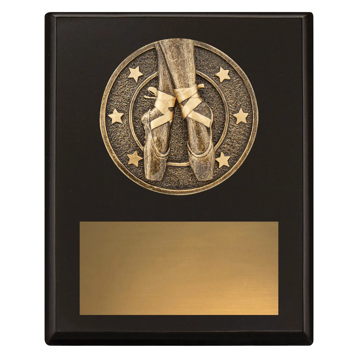 sp623a-black Black challenge plaque - ballet with timber construction