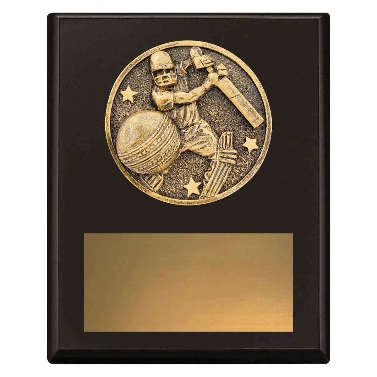 sp614a-black Black challenge plaque - batting with timber construction