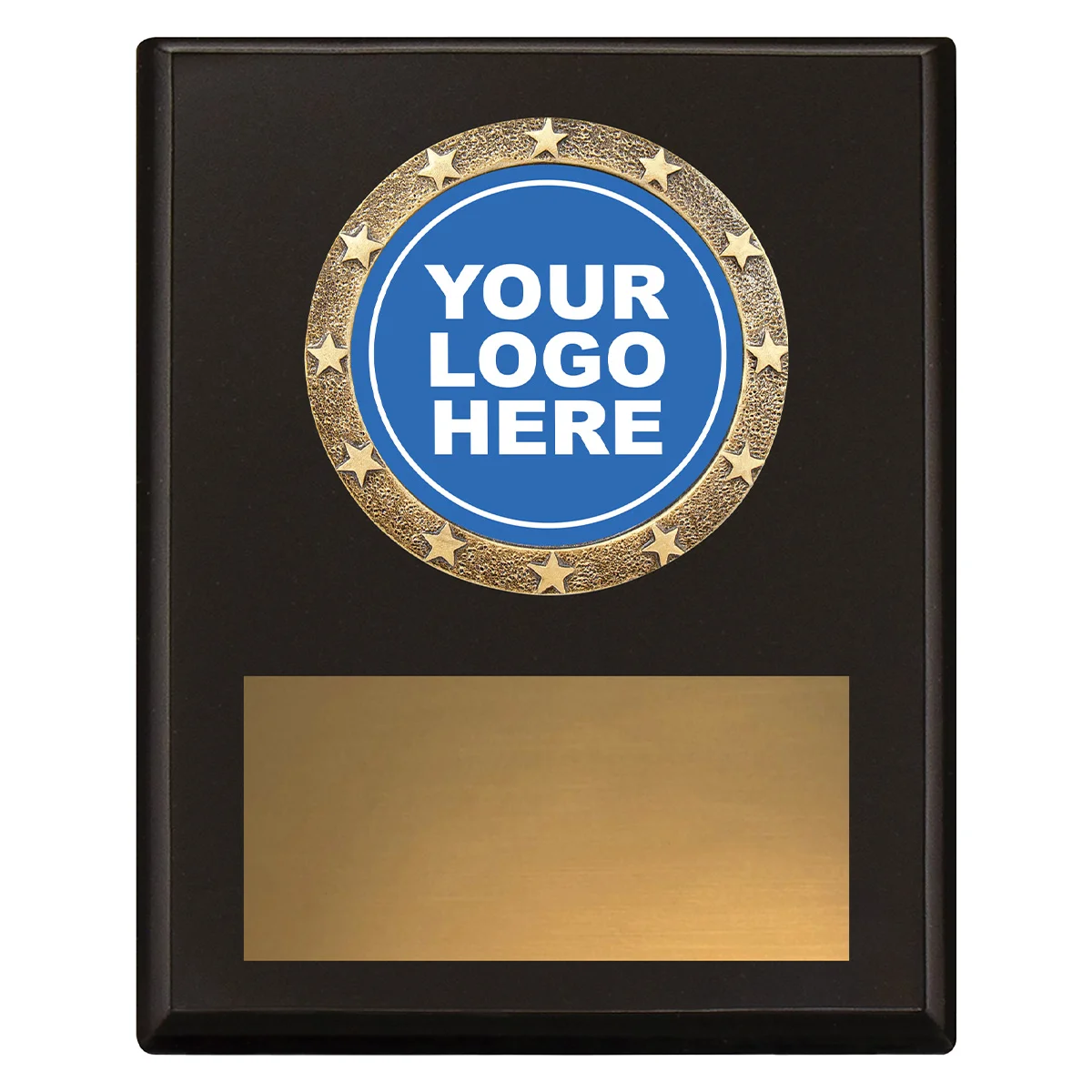 sp601a-black Black challenge plaque with timber construction