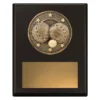 sp683a-black Black challenge plaque - bowls with timber construction