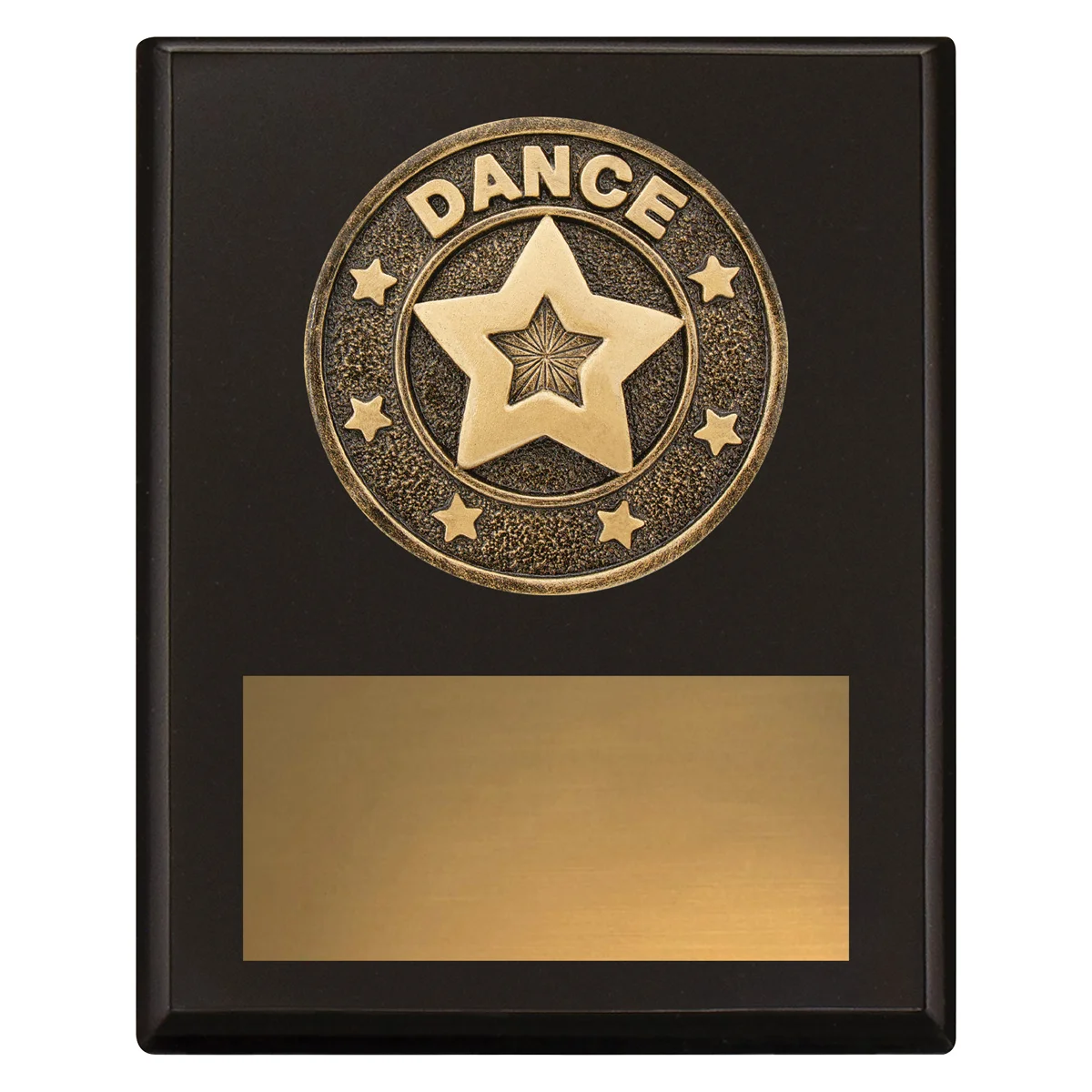 sp695a-black Black challenge plaque - dance with timber construction