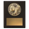sp682a-black Black challenge plaque - indoor / futsal with timber construction