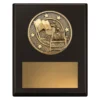 Black challenge plaque - lifesaving with timber construction