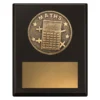 sp608a-black Black challenge plaque - maths with timber construction