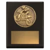 sp668a-black Black challenge plaque - motocross with timber construction