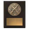 sp654a-black Black challenge plaque - rifle with timber construction