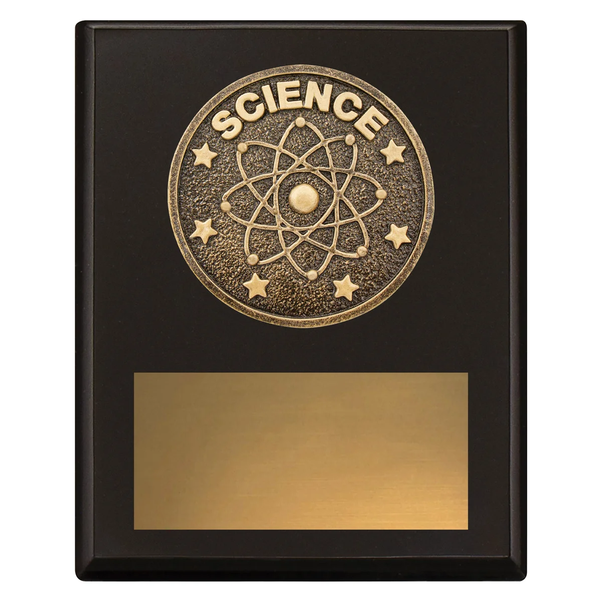 sp612a-black Black challenge plaque - science with timber construction