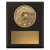 sp630a-black Black challenge plaque - swim with timber construction