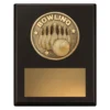 sp652a-black Black challenge plaque - tenpin with timber construction